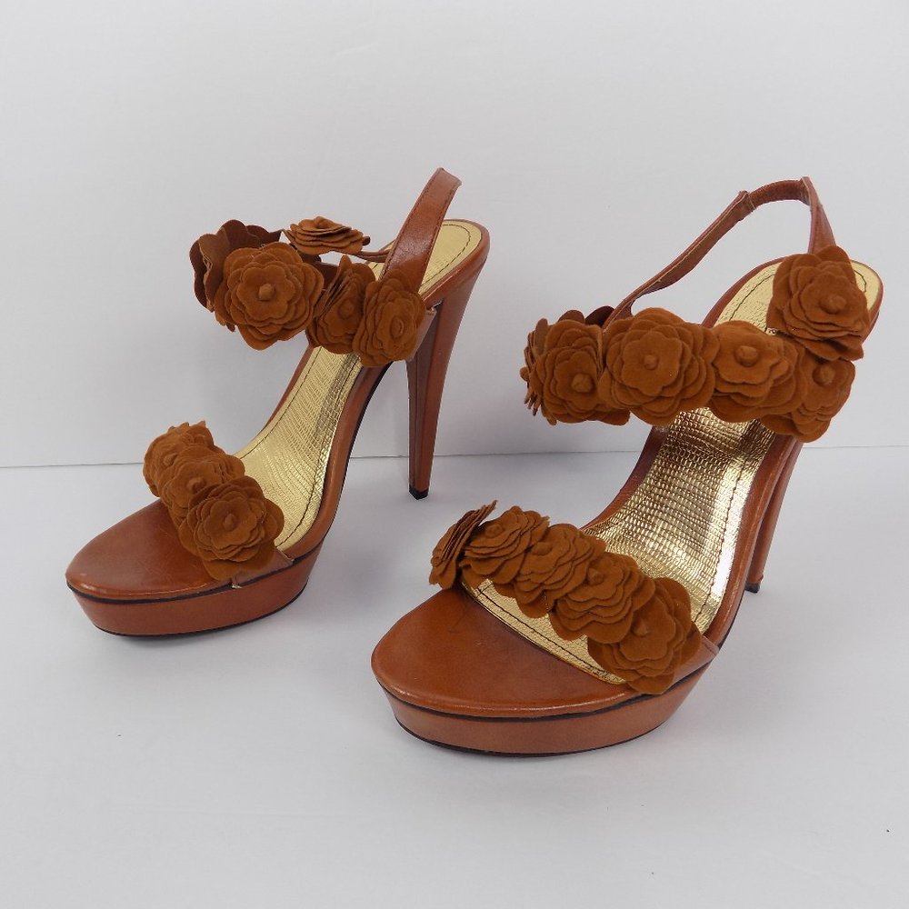 Womens Anne Michelle Heels Brown Size 9 - Picture 4 of 7